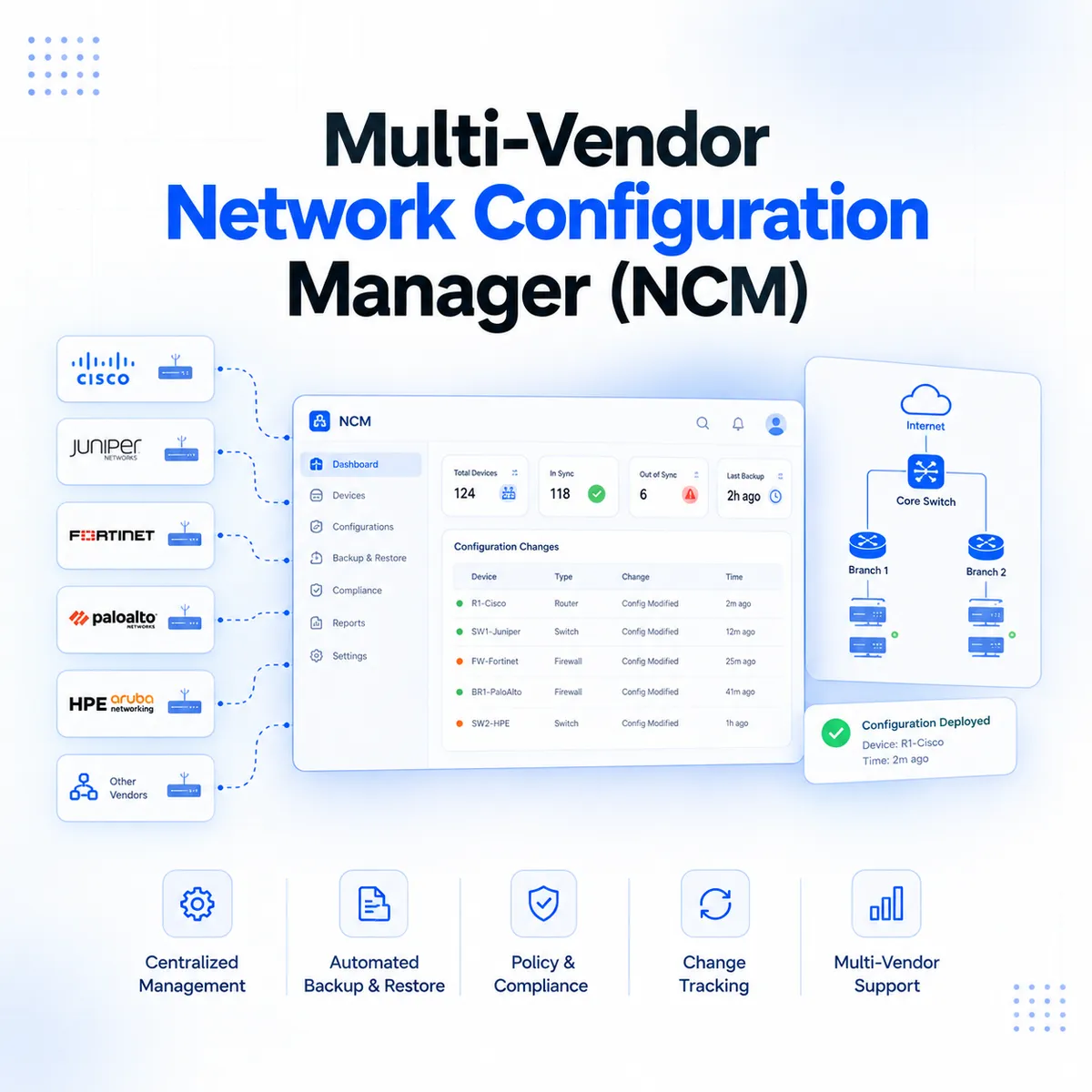 Multi-Vendor Network Configuration Manager (NCM)